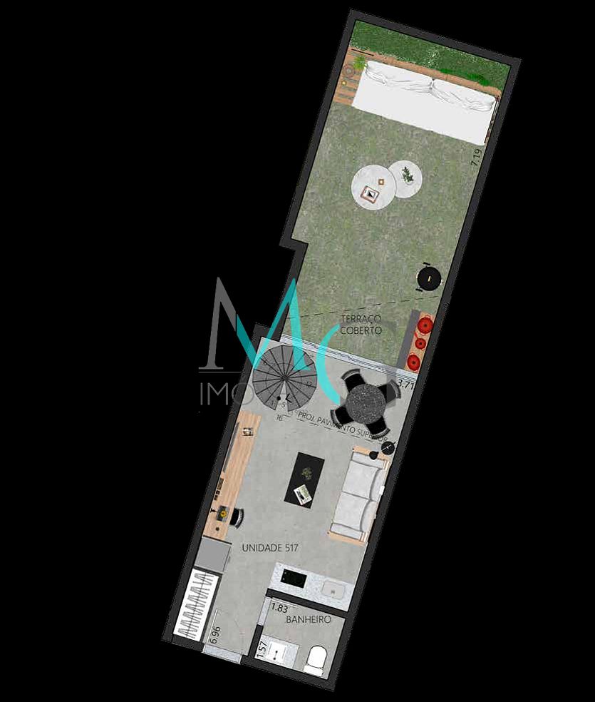 Apartamento, 1 quarto, 45 m² - Foto 46