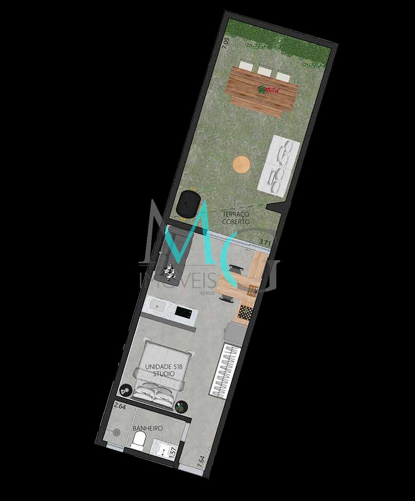 Apartamento, 1 quarto, 45 m² - Foto 47