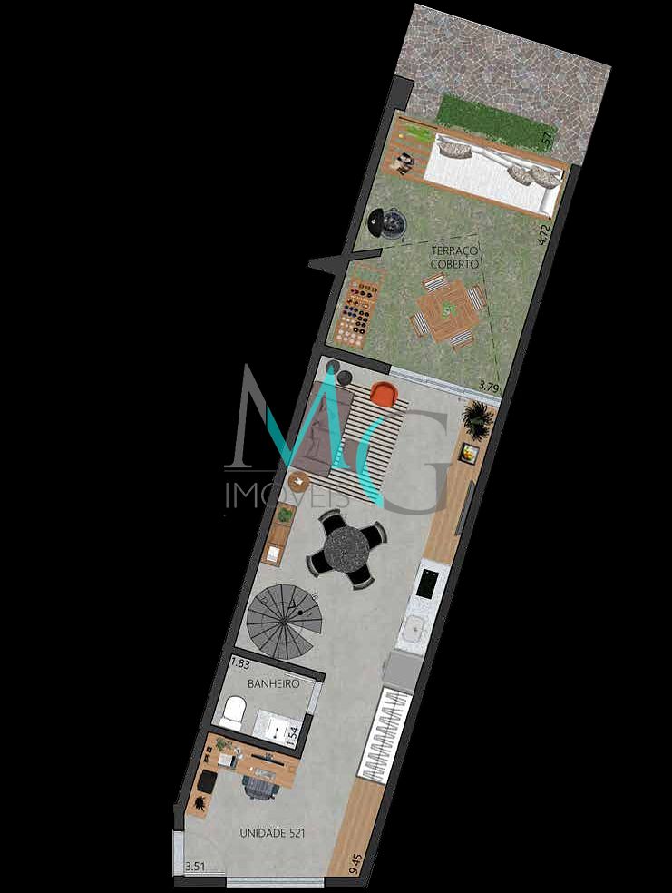 Apartamento, 1 quarto, 45 m² - Foto 50