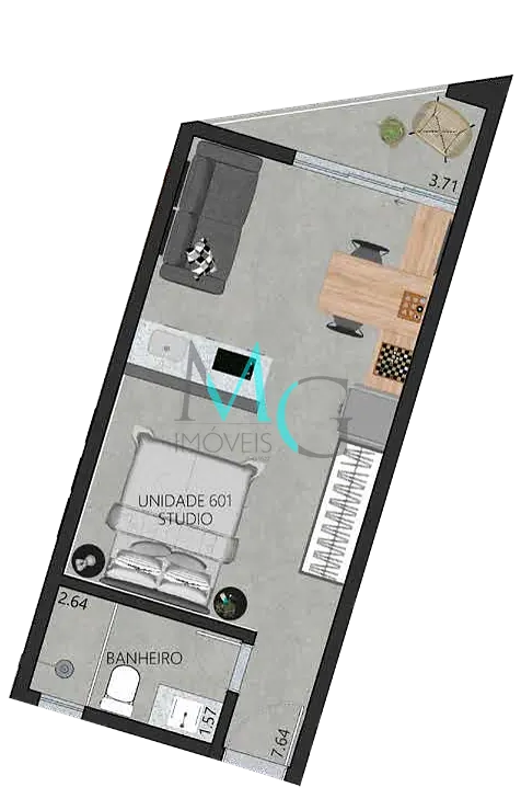 Apartamento, 1 quarto, 59 m² - Foto 51