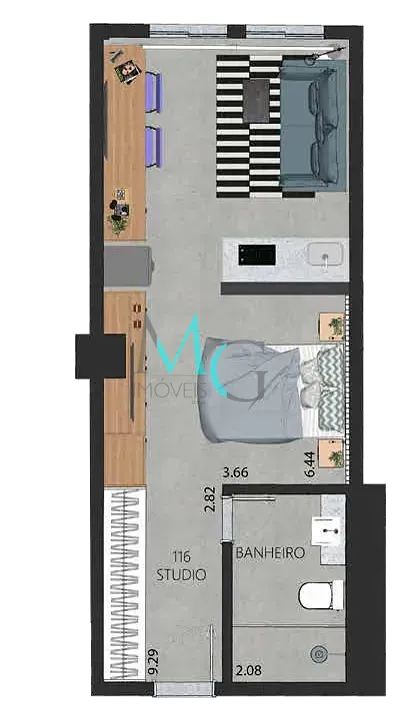 Apartamento, 2 quartos, 102 m² - Foto 44