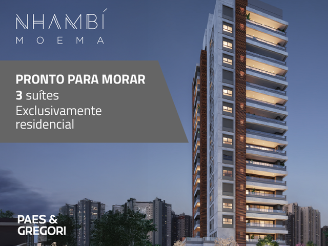 Foto do Apartamento - Apartamento à venda 3 Quartos 3 Suites 2 Vagas 121.43M² Moema São Paulo - SP | Nhambi Moema | Correteria Imóveis