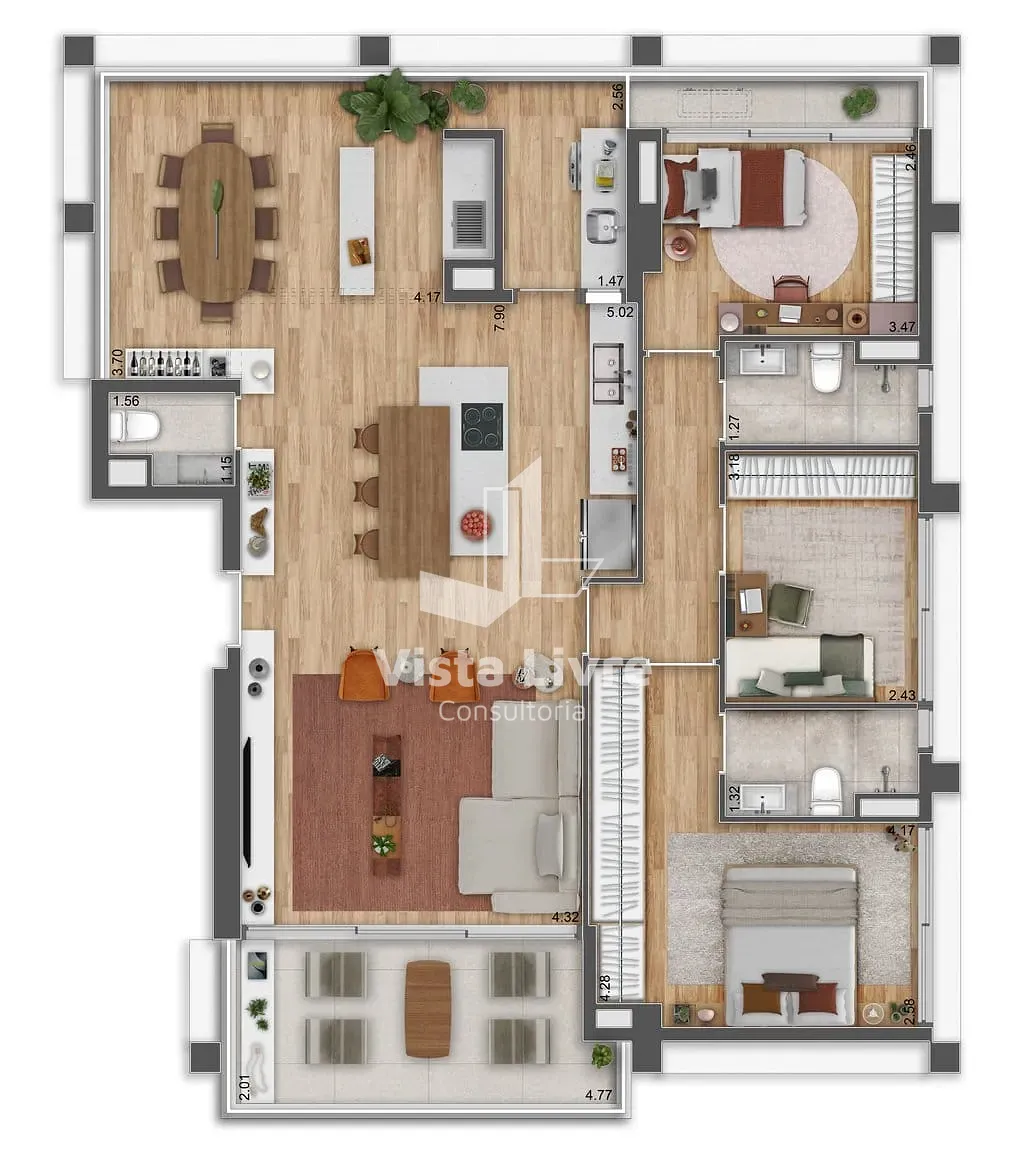 Apartamento, 2 quartos, 94 m² - Foto 27