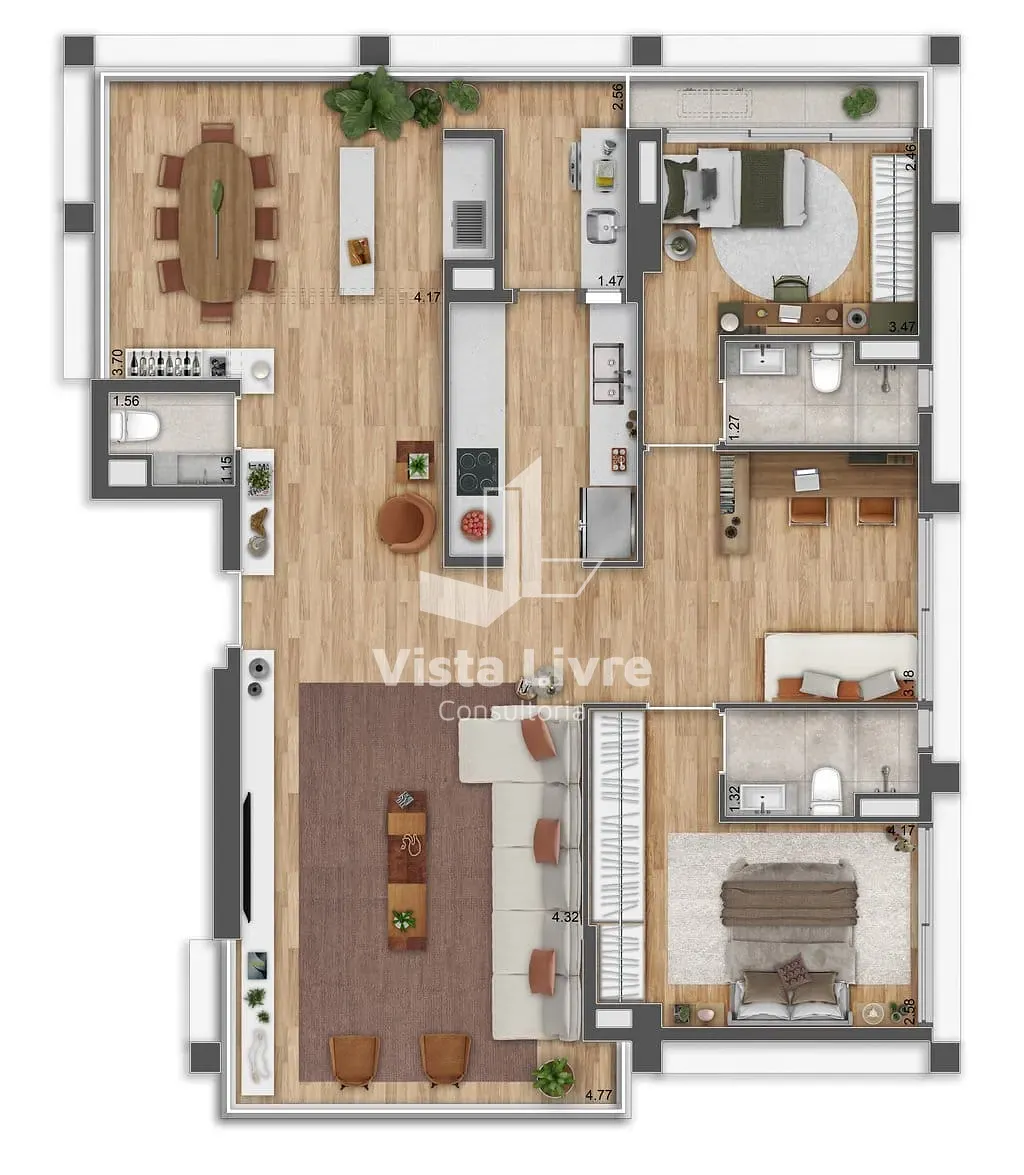 Apartamento, 2 quartos, 94 m² - Foto 28