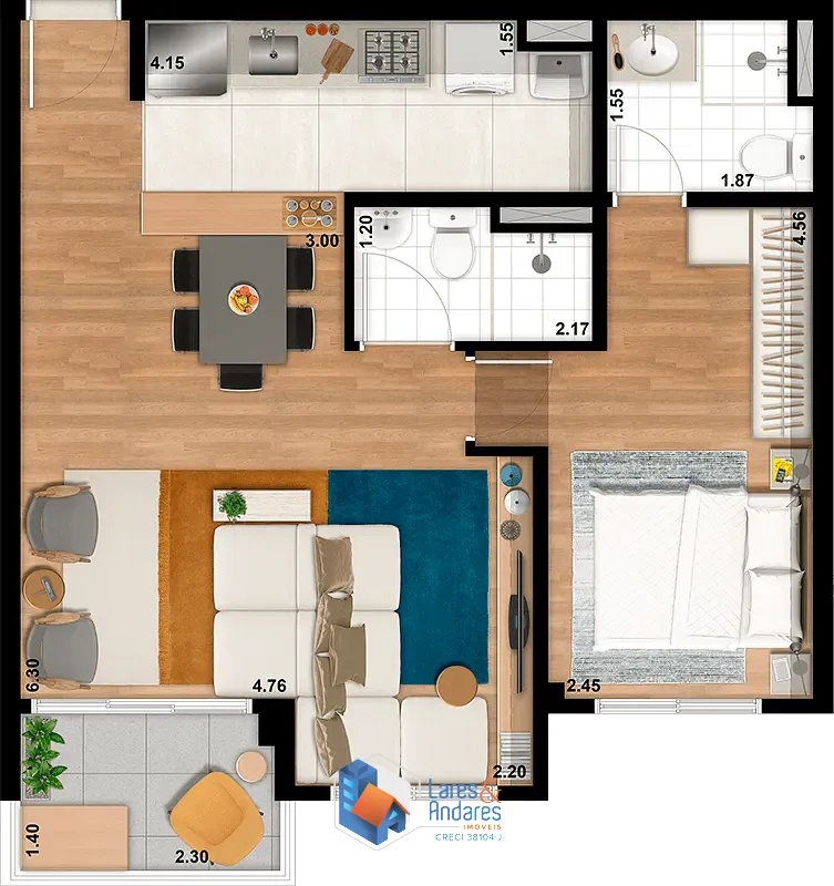 Apartamento, 2 quartos, 56 m² - Foto 30