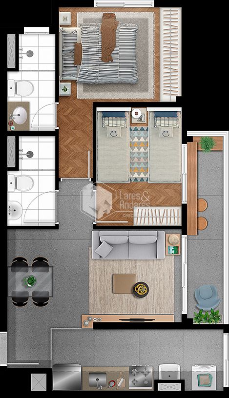 Apartamento, 2 quartos, 54 m² - Foto 31