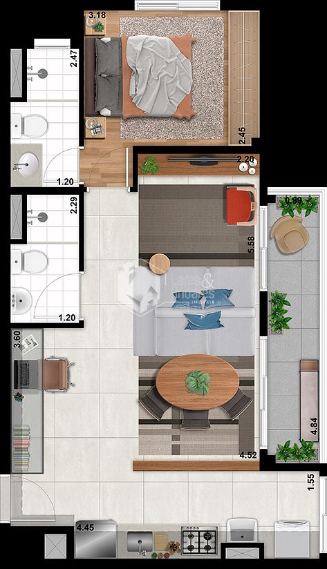 Apartamento, 2 quartos, 54 m² - Foto 32