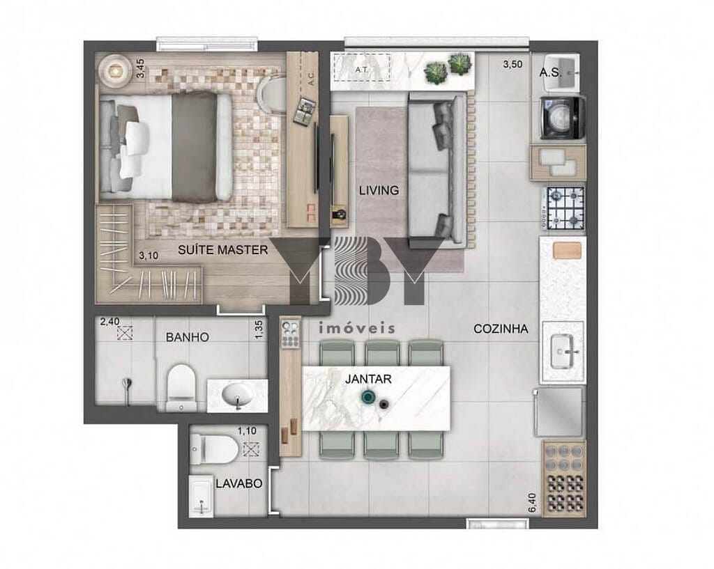 Apartamento, 3 quartos, 70 m² - Foto 14