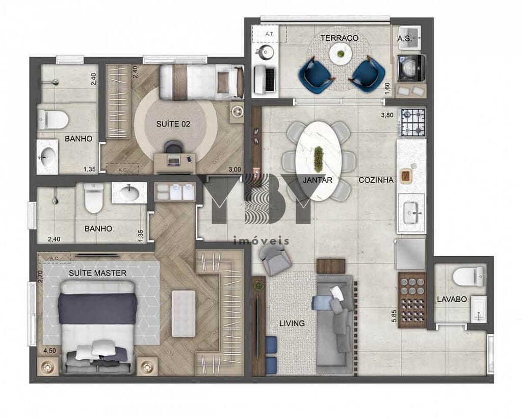 Apartamento, 3 quartos, 87 m² - Foto 19