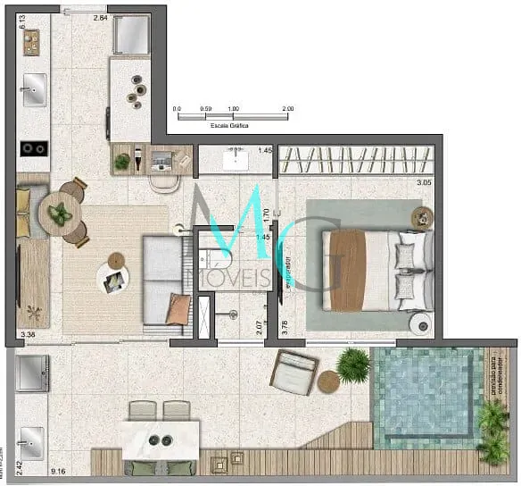 Apartamento, 3 quartos, 96 m² - Foto 31