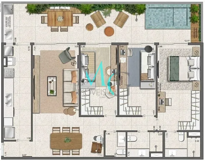 Apartamento, 3 quartos, 179 m² - Foto 36
