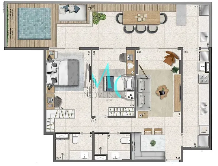 Apartamento, 1 quarto, 27 m² - Foto 34