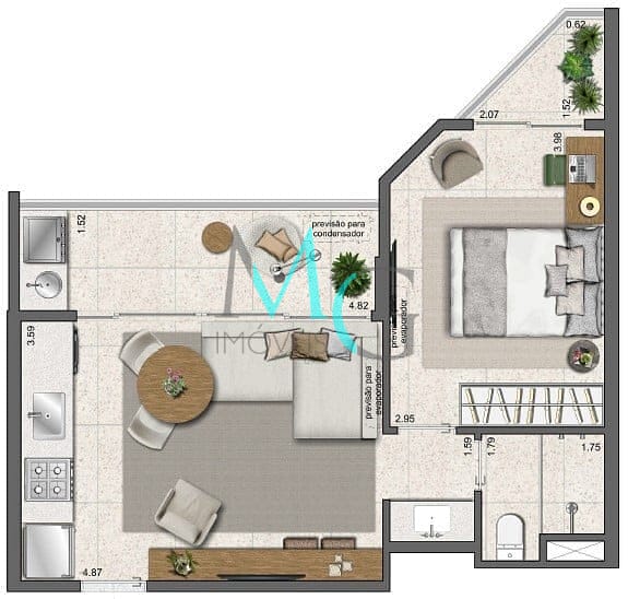 Apartamento, 1 quarto, 28 m² - Foto 30