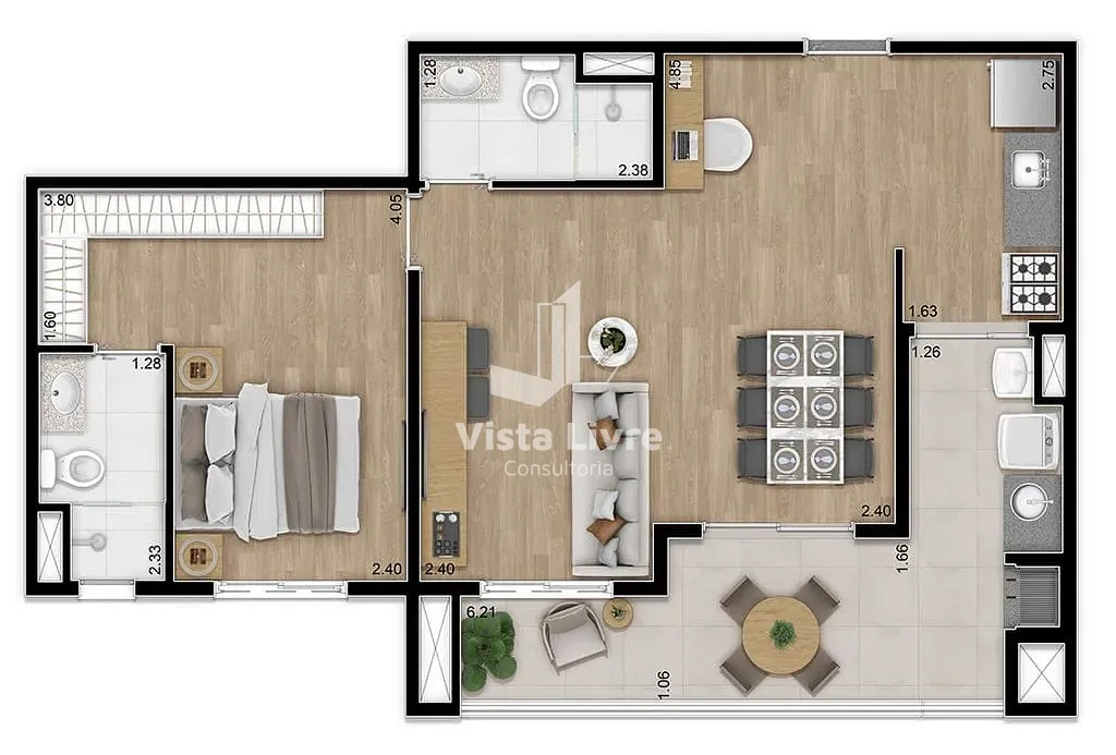 Apartamento, 2 quartos, 62 m² - Foto 14
