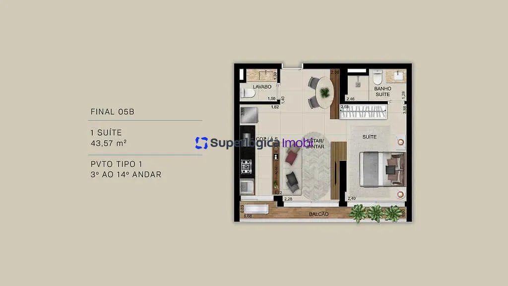 Apartamento, 2 quartos, 70 m² - Foto 14