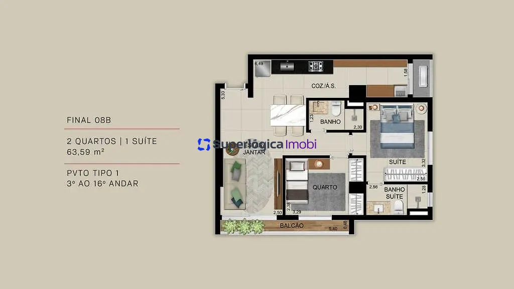 Apartamento, 2 quartos, 70 m² - Foto 21