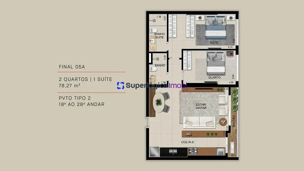Apartamento, 2 quartos, 70 m² - Foto 24