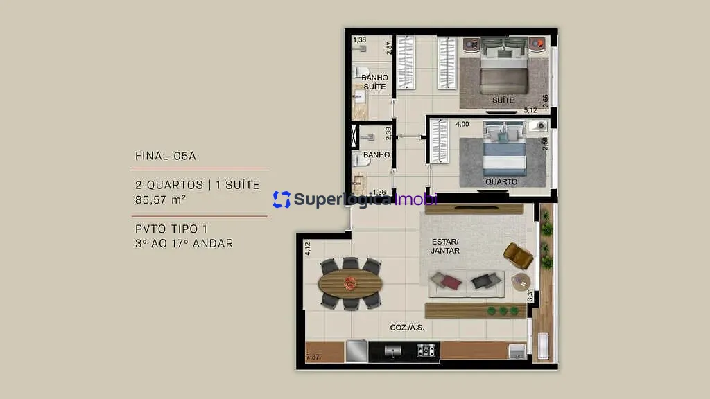 Apartamento, 2 quartos, 70 m² - Foto 25