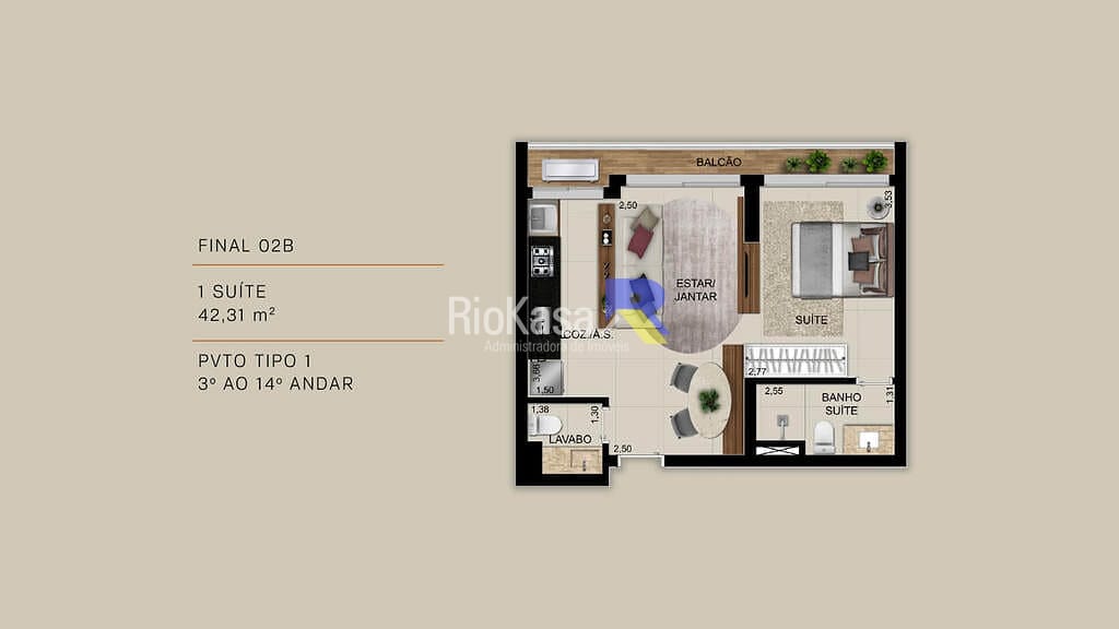 Apartamento, 2 quartos, 99 m² - Foto 13