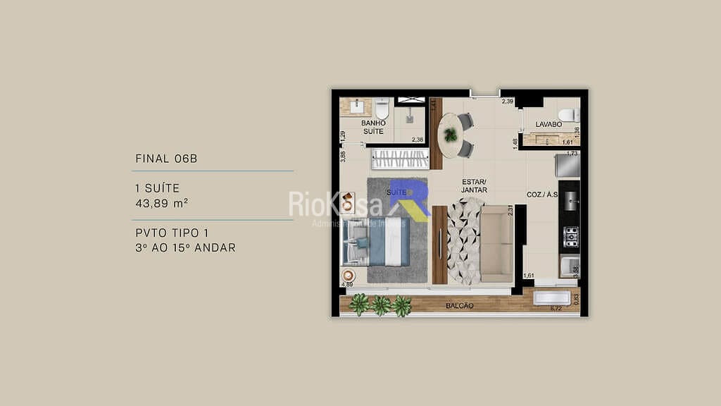 Apartamento, 2 quartos, 99 m² - Foto 15