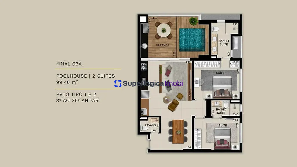 Apartamento, 2 quartos, 99 m² - Foto 27