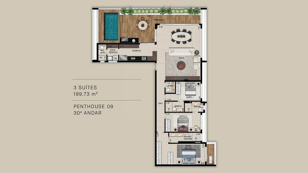 Apartamento, 2 quartos, 99 m² - Foto 33