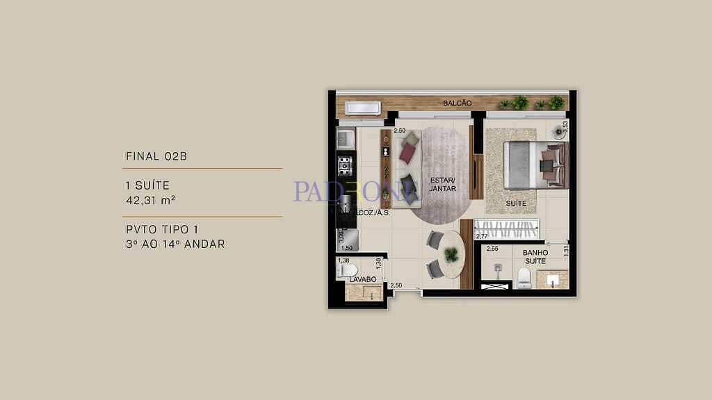 Apartamento à venda com 2 quartos, 99m² - Foto 13