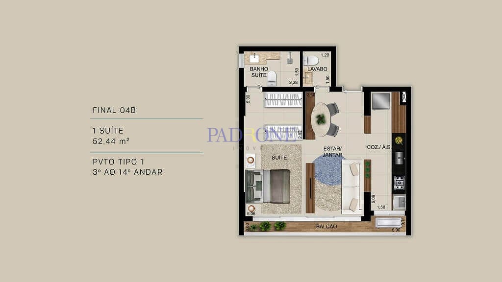Apartamento à venda com 2 quartos, 99m² - Foto 20