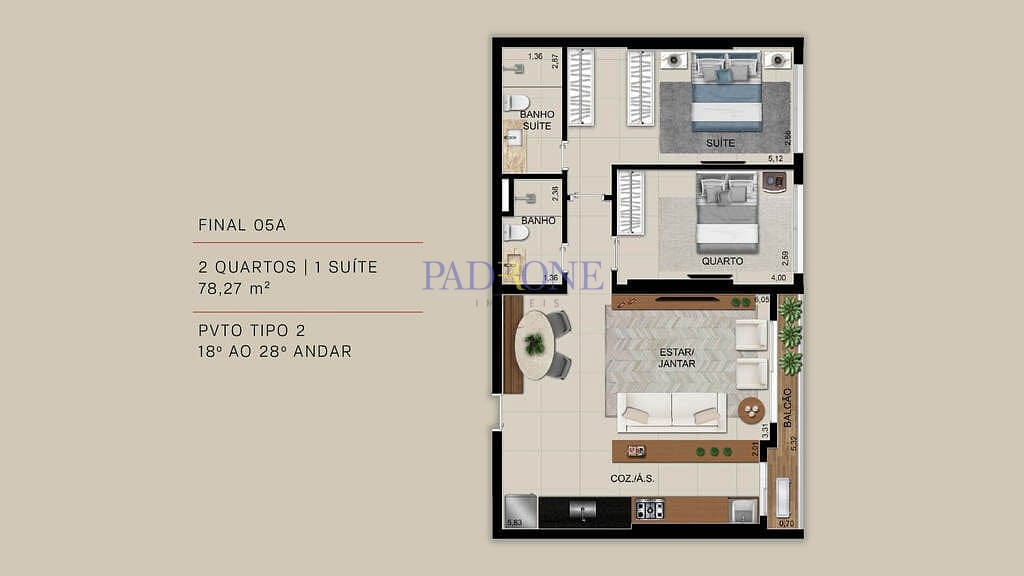 Apartamento à venda com 2 quartos, 99m² - Foto 24