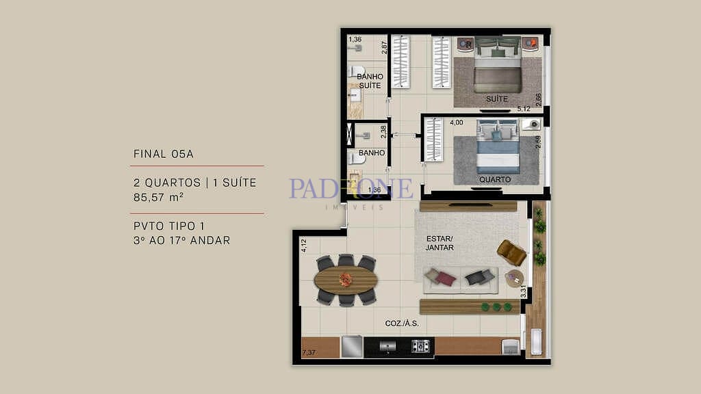 Apartamento à venda com 2 quartos, 99m² - Foto 25