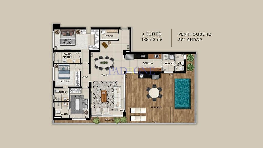 Apartamento à venda com 2 quartos, 99m² - Foto 31