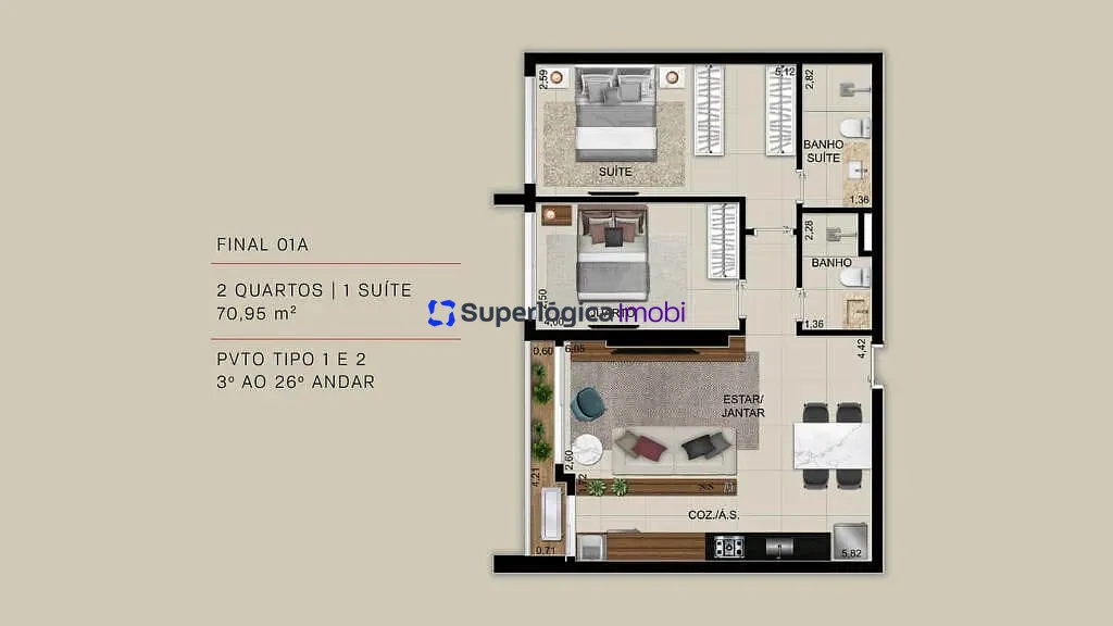 Apartamento, 2 quartos, 78 m² - Foto 23