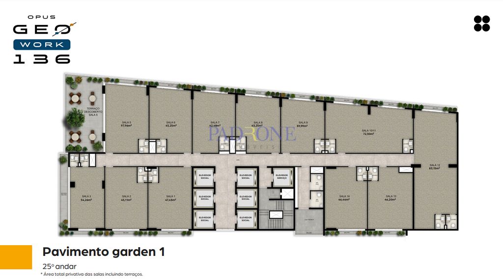 Apartamento à venda com 1 quarto, 69m² - Foto 12