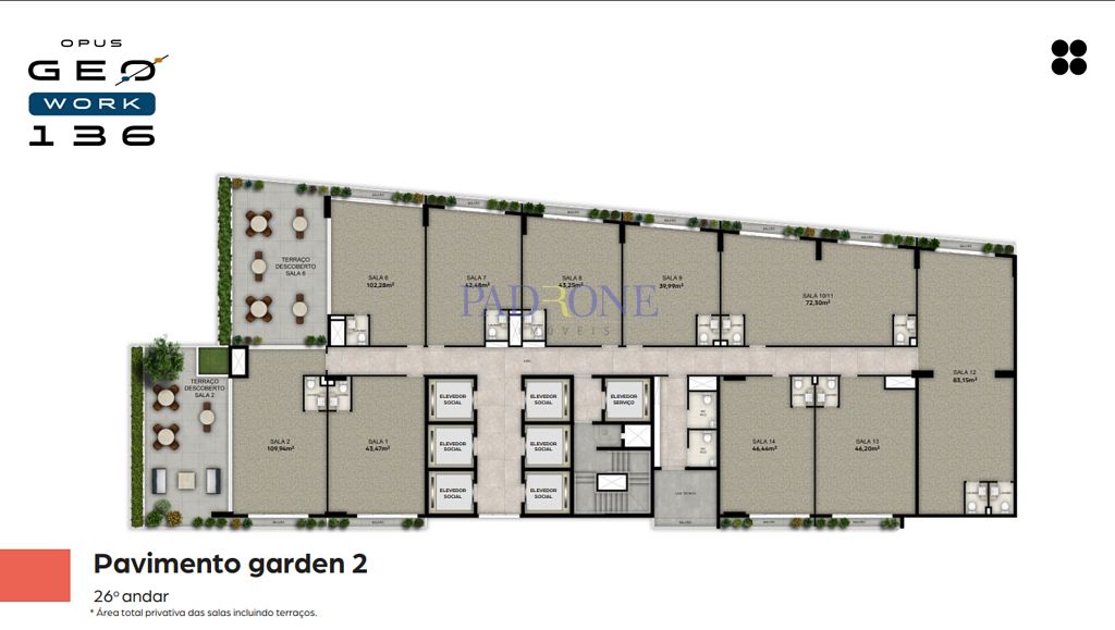 Apartamento à venda com 1 quarto, 69m² - Foto 13
