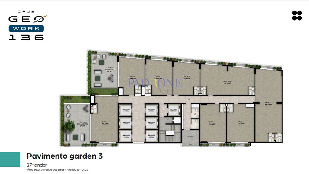 Apartamento à venda com 1 quarto, 69m² - Foto 14