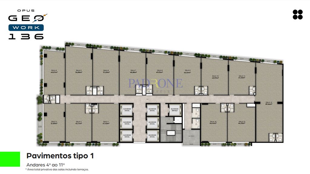 Apartamento à venda com 1 quarto, 69m² - Foto 20