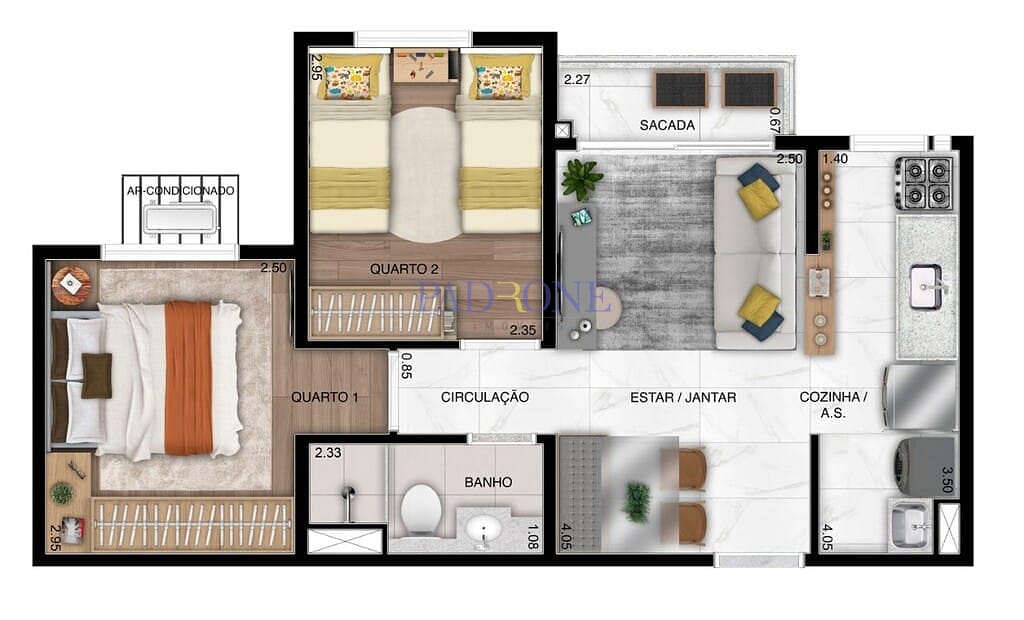 Apartamento à venda com 3 quartos, 61m² - Foto 14