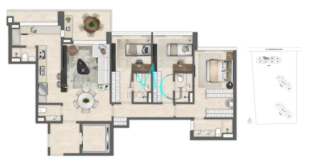 Apartamento, 4 quartos, 181 m² - Foto 65