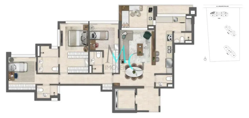 Apartamento, 4 quartos, 181 m² - Foto 66