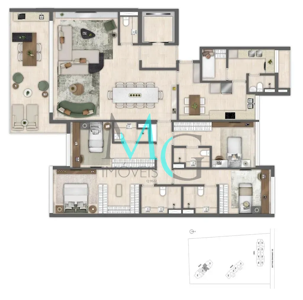 Apartamento, 4 quartos, 181 m² - Foto 71
