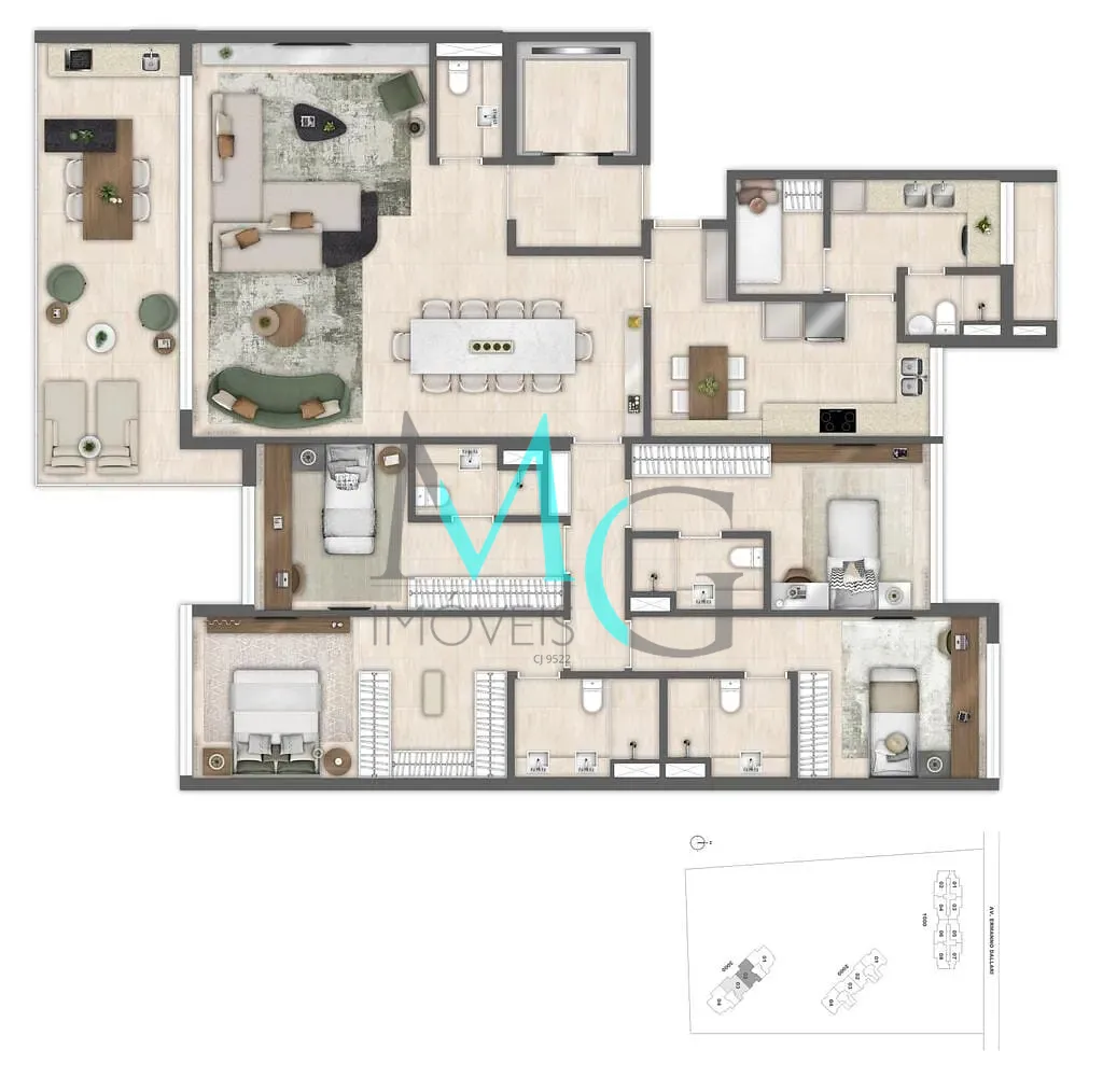 Cobertura, 4 quartos, 376 m² - Foto 71