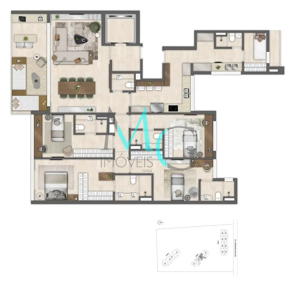 Cobertura, 4 quartos, 290 m² - Foto 69