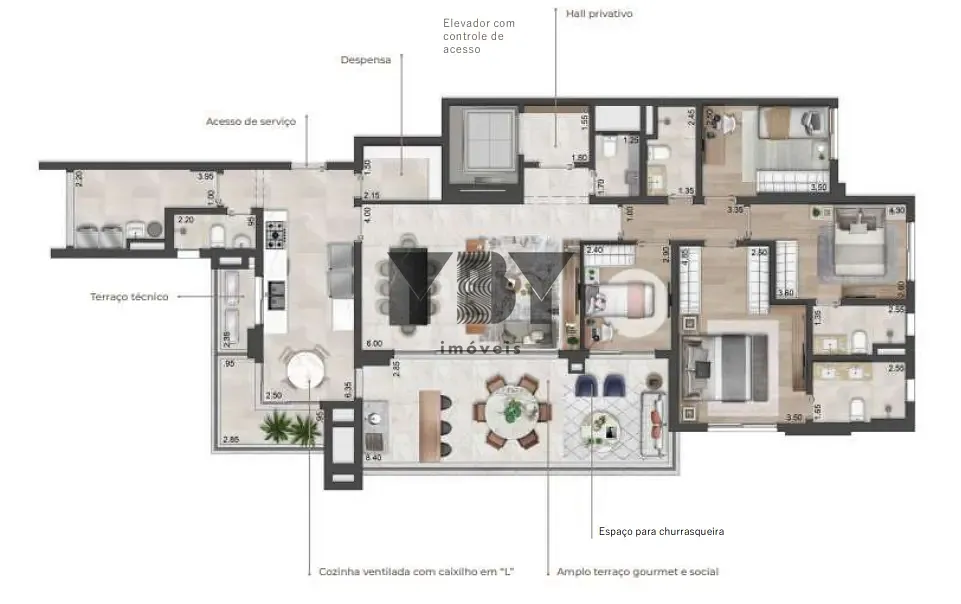 Apartamento, 4 quartos, 174 m² - Foto 13