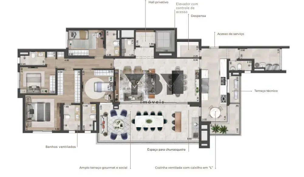 Apartamento, 4 quartos, 174 m² - Foto 15