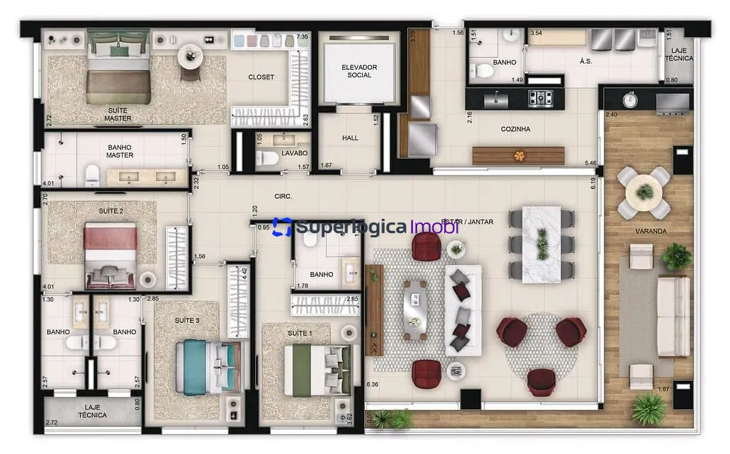 Apartamento, 3 quartos, 150 m² - Foto 26