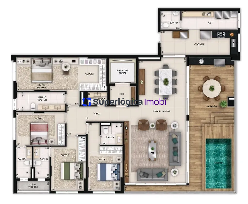 Apartamento, 3 quartos, 150 m² - Foto 27