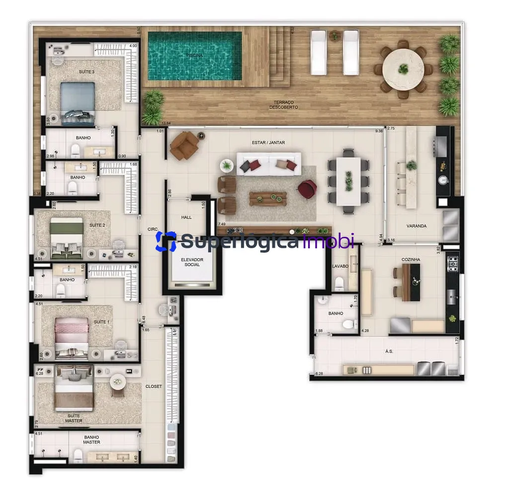 Apartamento, 3 quartos, 150 m² - Foto 28