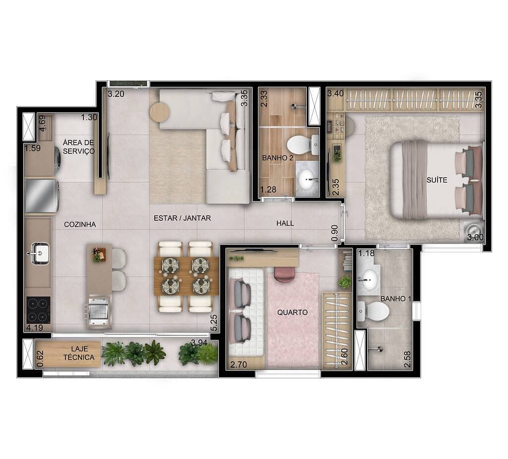 Apartamento, 2 quartos, 61 m² - Foto 22