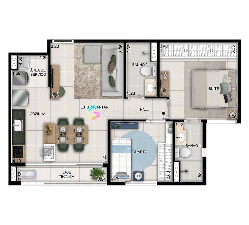 Apartamento à venda com 3 quartos, 76m² - Foto 21