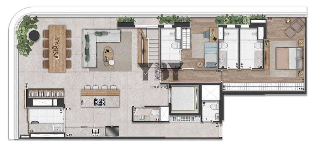 Cobertura à venda com 3 quartos, 300m² - Foto 44